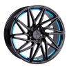 Janta aliaj Keskin Tuning KT20 8x18 5x112 et45 BLACK PAINTED BLUE INSIDE