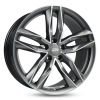 Janta aliaj MAM Felgen RS3 8x18 5x112 et45 MATT PALLADIUM FRONT POLISH