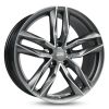 Janta aliaj MAM Felgen RS3 8x18 5x112 et30 MATT PALLADIUM FRONT POLISH