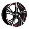 Janta aliaj MAM Felgen RS5 7x16 5x100 et38 BLACK FRONT POLISH RED INSIDE
