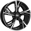 Janta aliaj MAM Felgen RS5 7.5x17 5x112 et30 BLACK FRONT POLISH